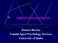 STRESS MANAGEMENT PowerPoint PPT Presentation
