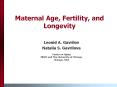 Maternal%20Age,%20Fertility,%20and%20Longevity PowerPoint PPT Presentation