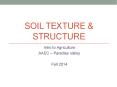 Soil Texture PowerPoint PPT Presentation