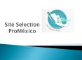 Site Selection ProM PowerPoint PPT Presentation