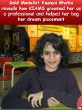 Gold Medalist Vaanya Bhatia reveals how KIAMS groomed her as a professional and helped her bag her dream placement PowerPoint PPT Presentation