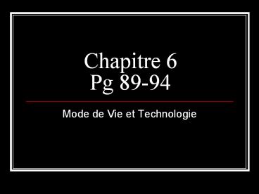 Chapitre 6 Pg 89-94