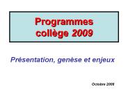 Programmes coll
