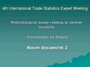 4th International Trade Statistics Expert Meeting