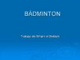 BADMINTON PowerPoint PPT Presentation
