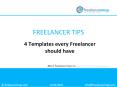 4 Templates every Freelancer should have PowerPoint PPT Presentation