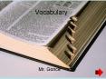 Vocabulary PowerPoint PPT Presentation