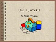 Unit 1 , Week 1