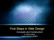 First Steps in Web Design
