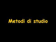 Metodi di studio
