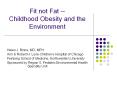 Fit not Fat -- Childhood Obesity and the Environment PowerPoint PPT Presentation