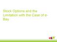 Stock Options and the Limitation with the Case of e-Bay PowerPoint PPT Presentation