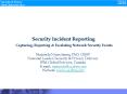 Security Incident Reporting  Capturing, Reporting PowerPoint PPT Presentation