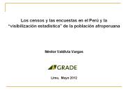 Los censos y las encuestas en el Per