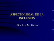 ASPECTO LEGAL DE LA INCLUSI