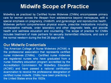 Registered Nurse Midwife Littleton