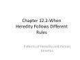 Chapter 12.2-When Heredity Follows Different Rules PowerPoint PPT Presentation
