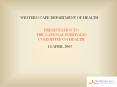 WESTERN CAPE DEPARTMENT OF HEALTH PowerPoint PPT Presentation
