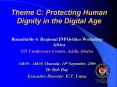 Theme C: Protecting Human Dignity in the Digital Age PowerPoint PPT Presentation