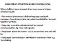 Acquisition of Communicative Competence PowerPoint PPT Presentation