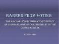 Barred from Voting PowerPoint PPT Presentation