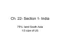 Ch. 22- Section 1- India PowerPoint PPT Presentation