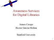 Awareness Services for Digital Libraries