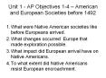 Unit 1 - AP Objectives 1-4  PowerPoint PPT Presentation