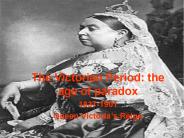 The Victorian Period: the age of paradox