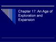 Chapter 17: An Age of Exploration and Expansion PowerPoint PPT Presentation