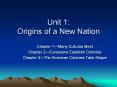 Unit 1: Origins of a New Nation PowerPoint PPT Presentation