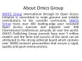 About Omics Group PowerPoint PPT Presentation