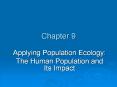 Applying Population Ecology: PowerPoint PPT Presentation