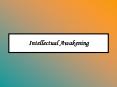 Intellectual Awakening PowerPoint PPT Presentation