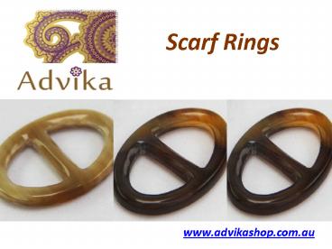 Scarf Rings Australia
