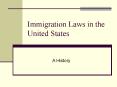 Immigration Laws in the United States PowerPoint PPT Presentation