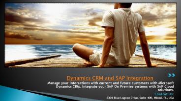 Dynamics CRM and SAP Integration