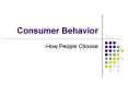 Consumer Behavior PowerPoint PPT Presentation