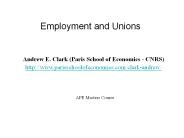 Employment and Unions