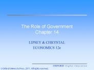 The Role of Government Chapter 14