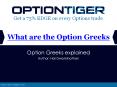 What are the Option Greeks PowerPoint PPT Presentation