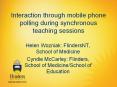 Interaction through mobile phone polling during synchronous teaching sessions PowerPoint PPT Presentation