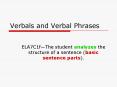 Verbals and Verbal Phrases PowerPoint PPT Presentation