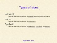 Types of signs