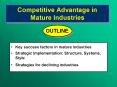 Competitive Advantage in Mature Industries PowerPoint PPT Presentation