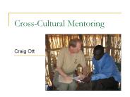 Cross-Cultural Mentoring