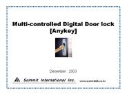 Multi-controlled Digital Door lock [Anykey]
