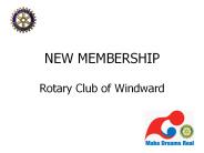 NEW MEMBERSHIP