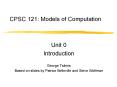 CPSC 121: Models of Computation PowerPoint PPT Presentation