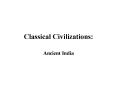 Classical Civilizations: PowerPoint PPT Presentation